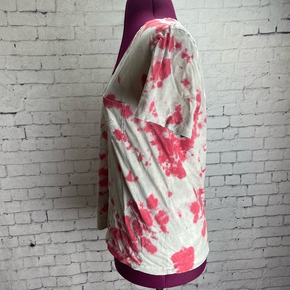 Pink by Victoria’s Secret with 5th & ocean houston cougars tie dyed tee size m - Picture 3 of 7